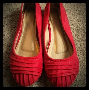 Red Ballet Flats